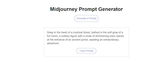 Midjourney Prompt Generator gallery image