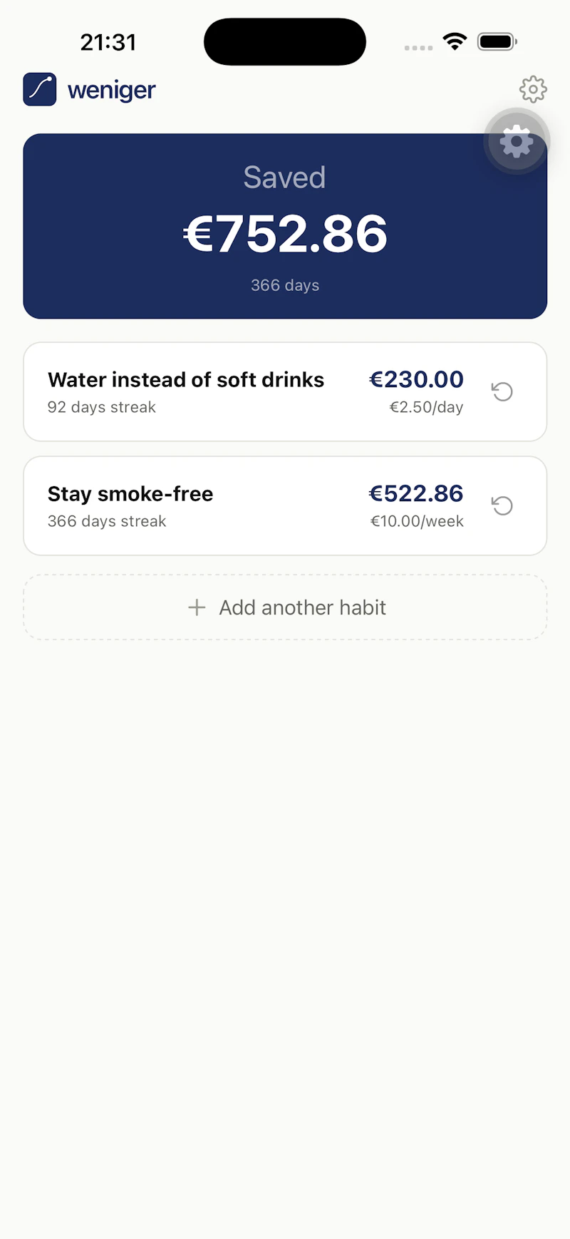  Habit tracker that pays you screenshot 1
