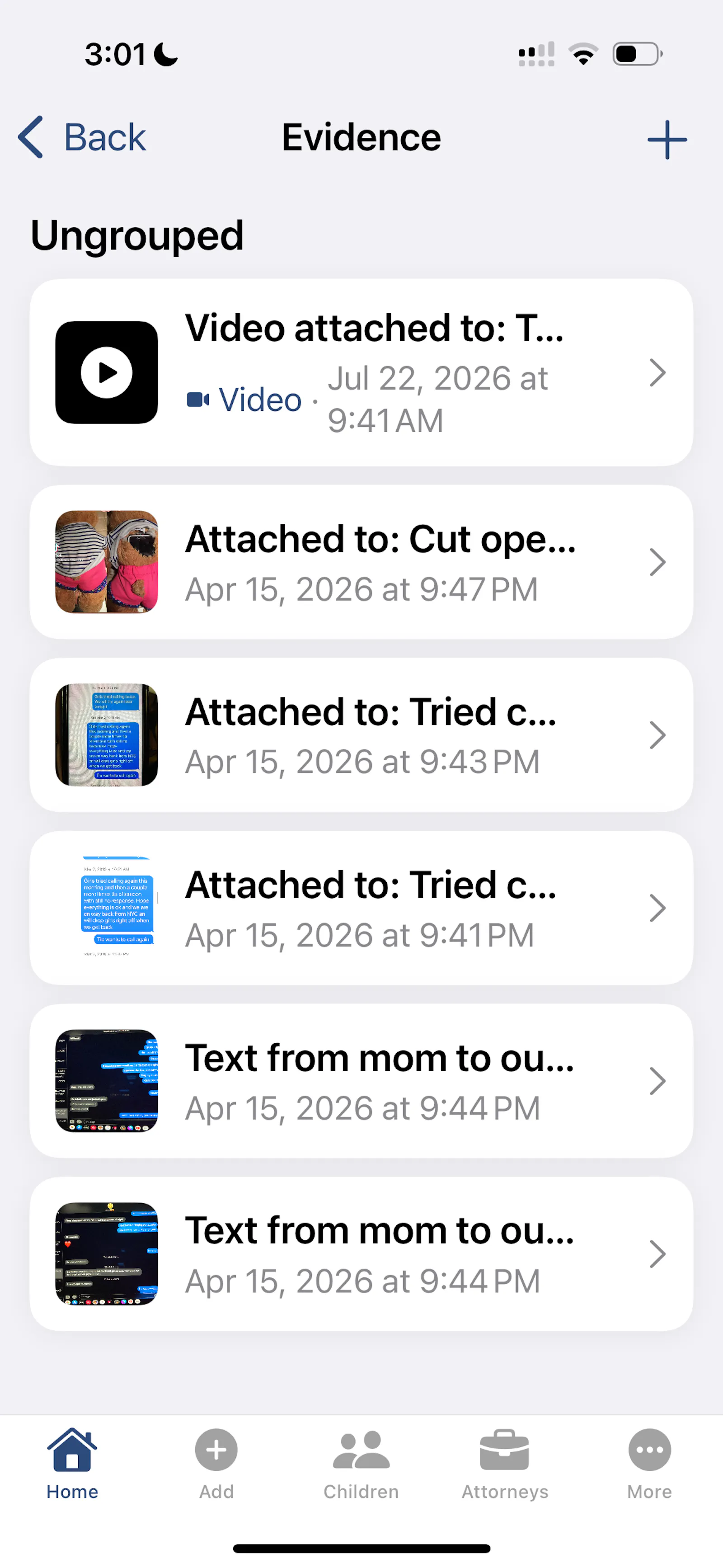 CustodyLog screenshot 4
