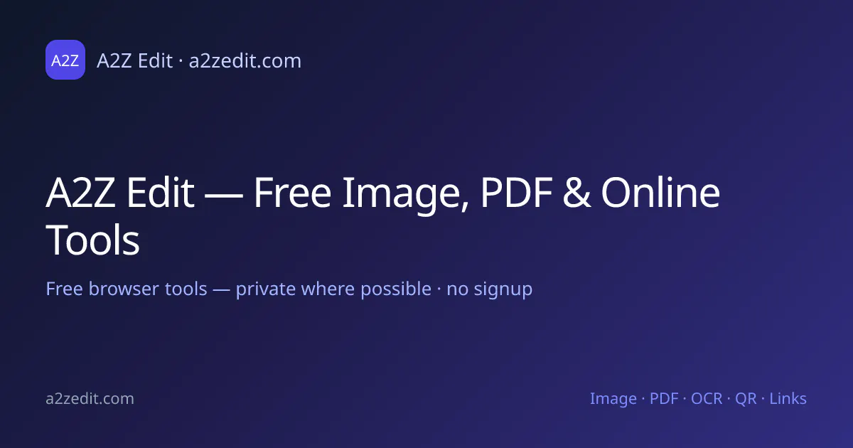 A2Z Edit gallery image
