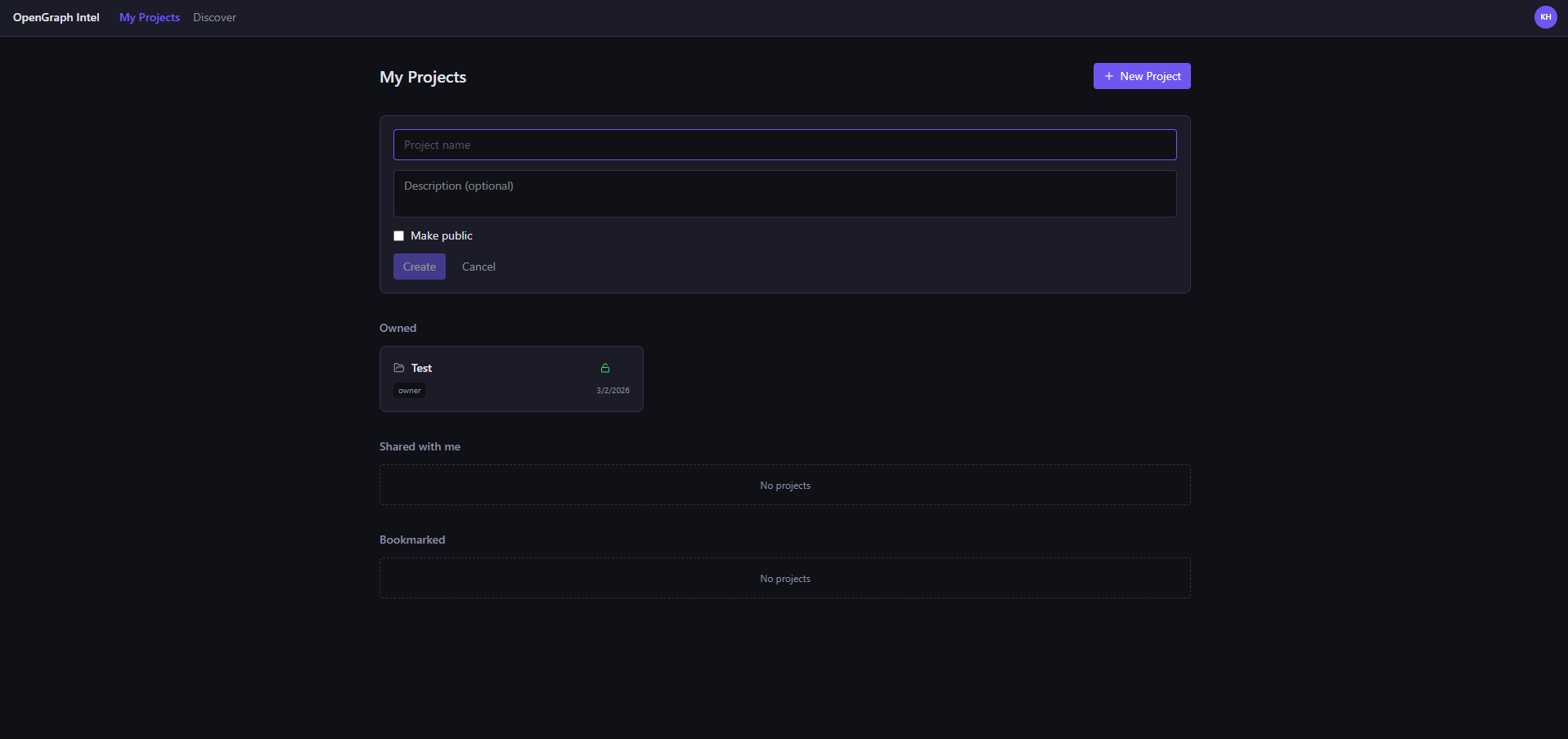 OpenGraph Intel - Main product screenshot demonstrating key features and user interface
