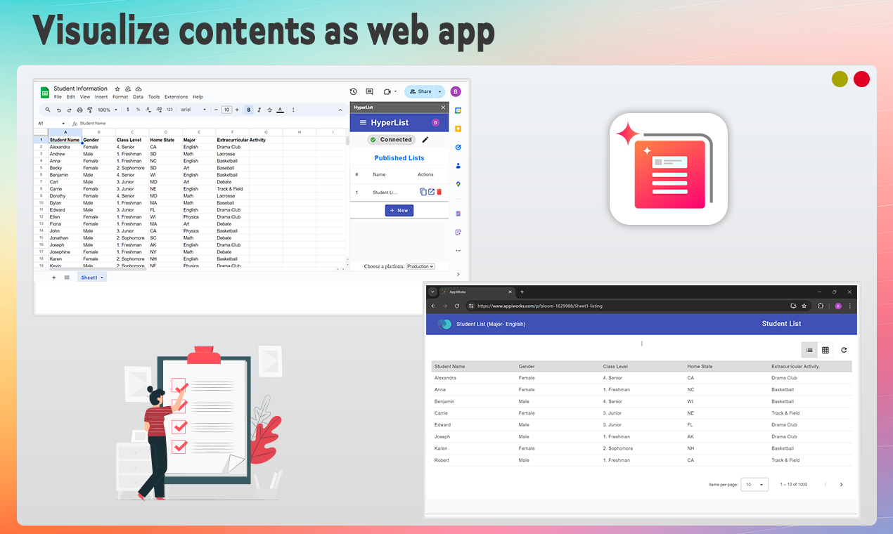 HyperList - Launch any data as a beautiful web list in a few clicks media 3