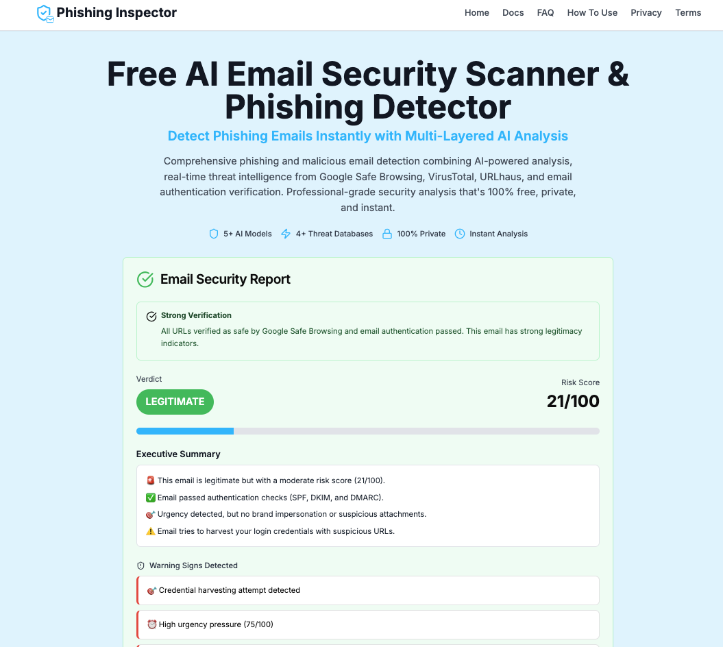 Phishing Inspector - Screenshot 2 preview