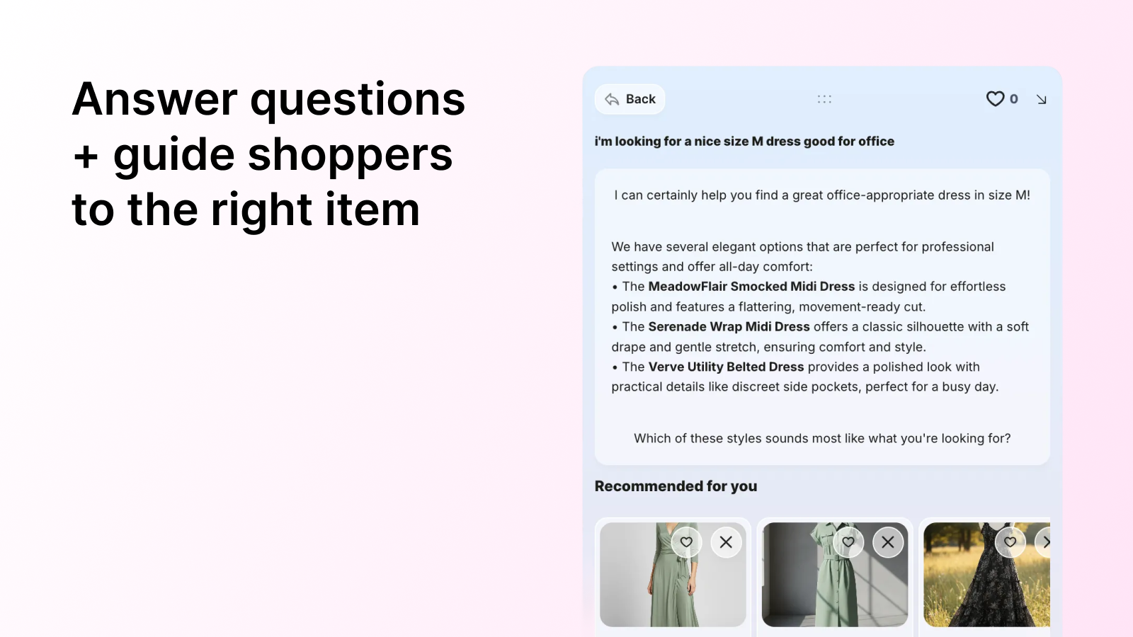 Recomaze AI Agent - Screenshot 5 showing product features and functionality