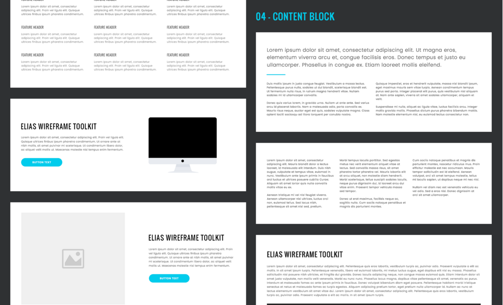 Elias WIreframe Toolkit gallery image