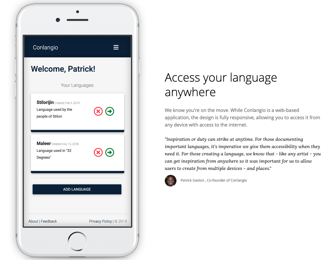 Conlangio gallery image