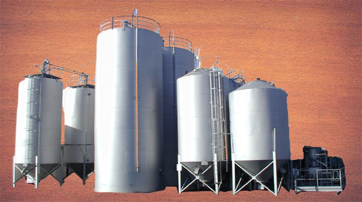 Mídia 1 de Silos de armazenamento de cimento Chennai | Tamil Nadu - Silos | silos de leite | silos de cimento | silos de armazenamento | silos SS