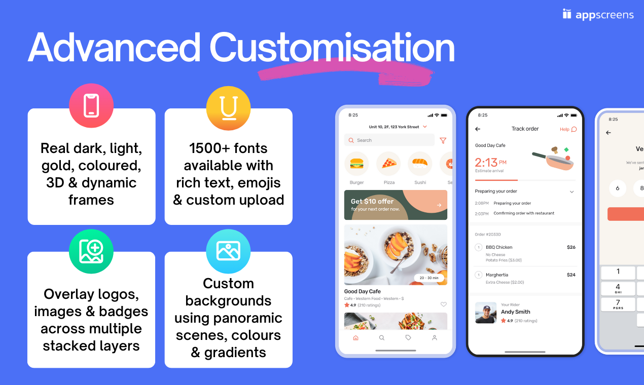 Приложение -экраны - App Store Screenshot Designer & Generator для iOS & Android медиа 8