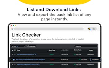 Link checker by backlinkmonitor gallery image