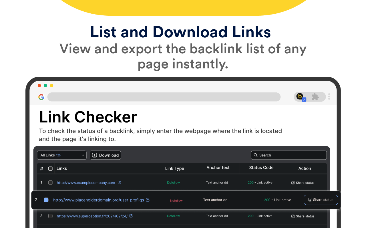 Link Checker par backlinkmonitor media 4