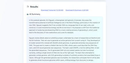 AI Podcast Transcriber (Open Source) gallery image
