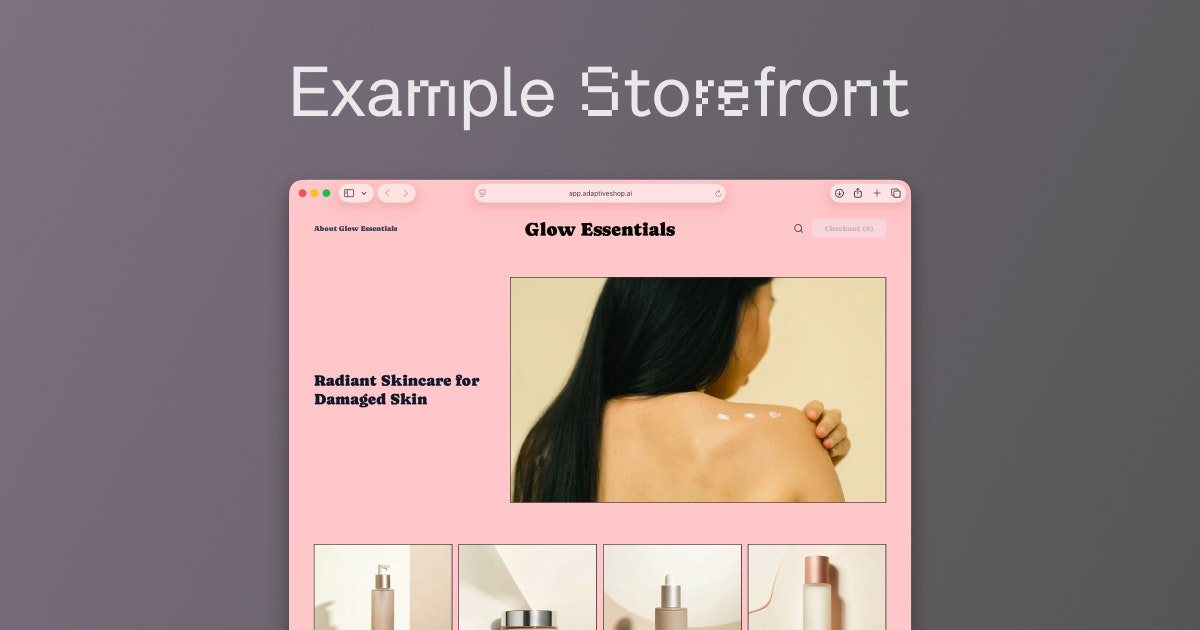 AdaptiveShop - Main product screenshot demonstrating key features and user interface