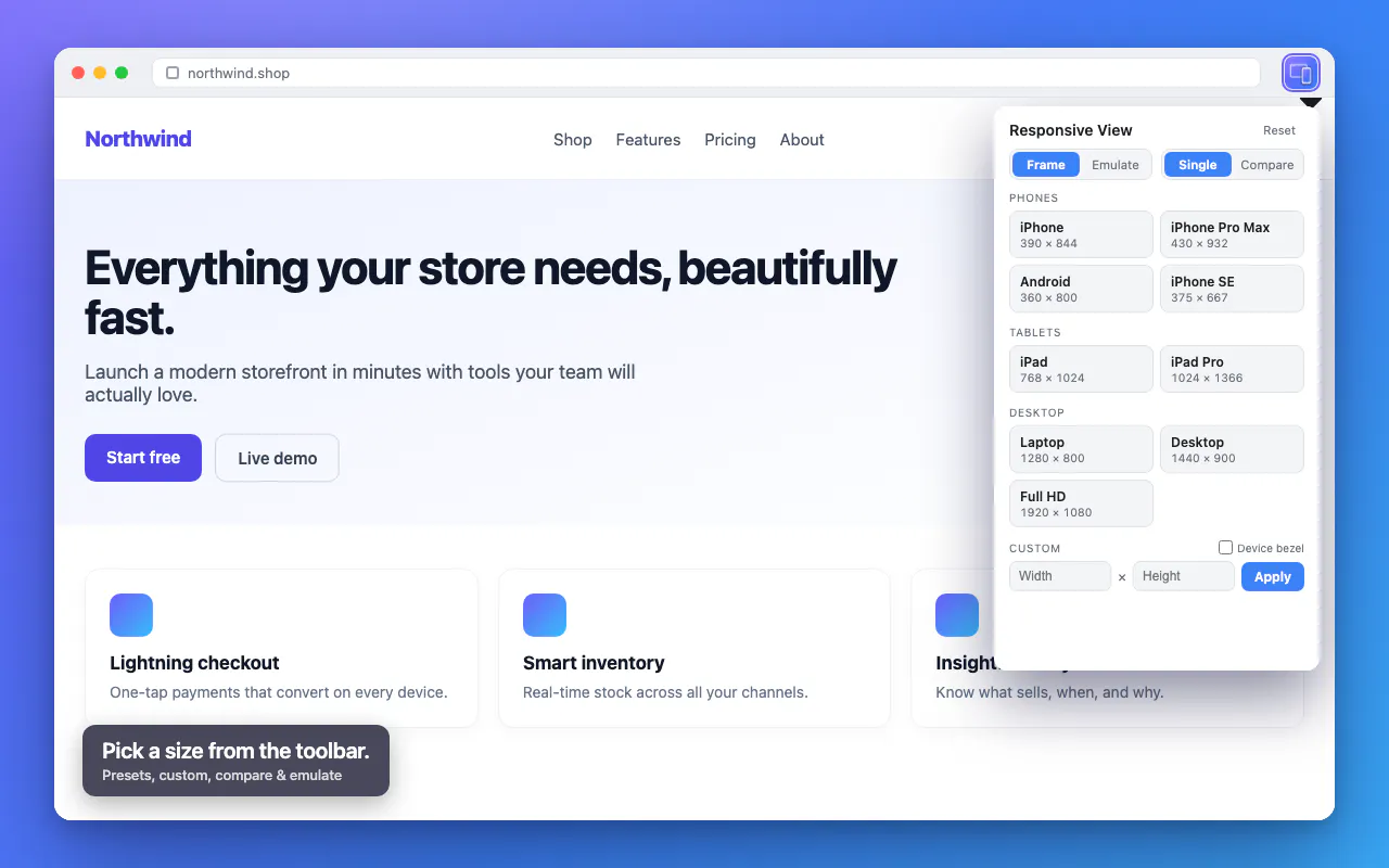 Responsive View gallery image