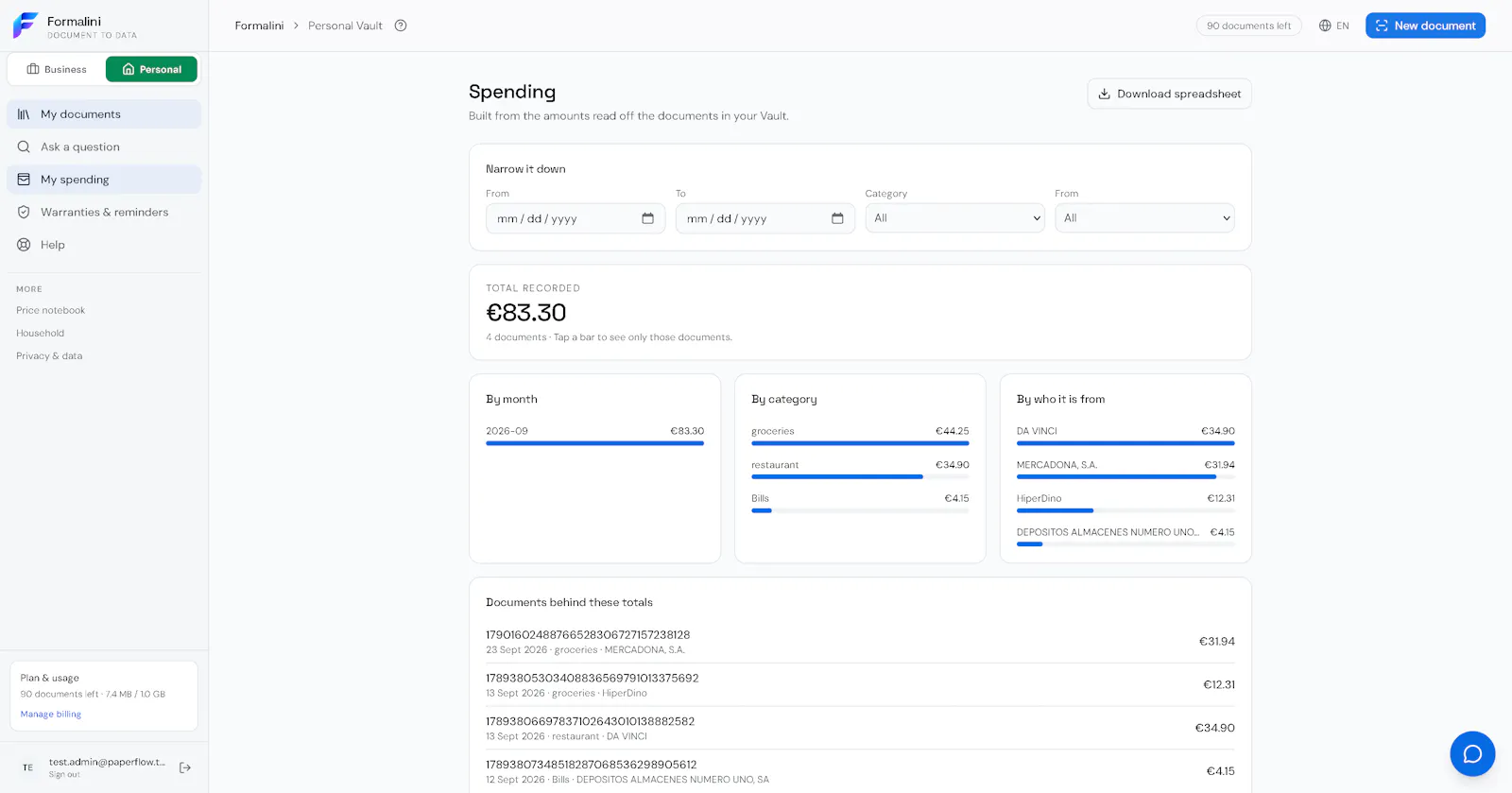 Formalini screenshot 3