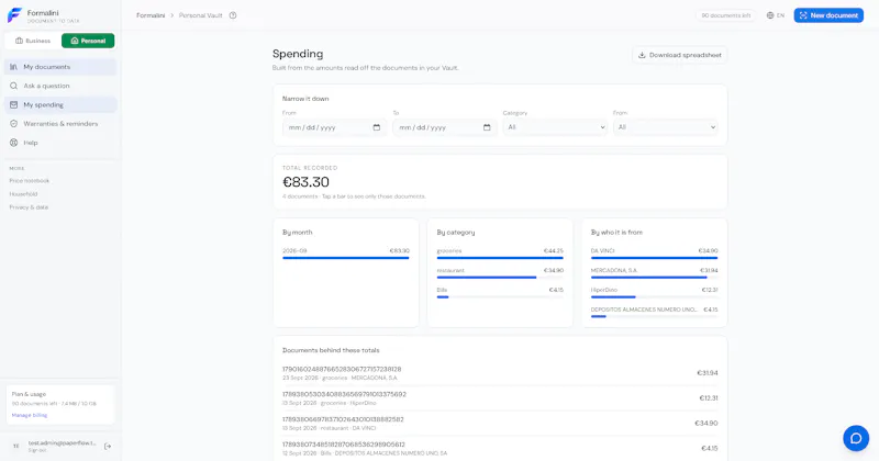 Formalini screenshot 3