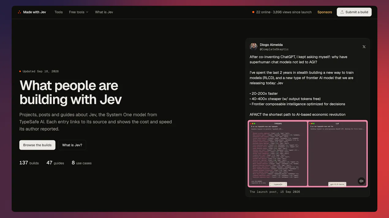 Made with Jev product