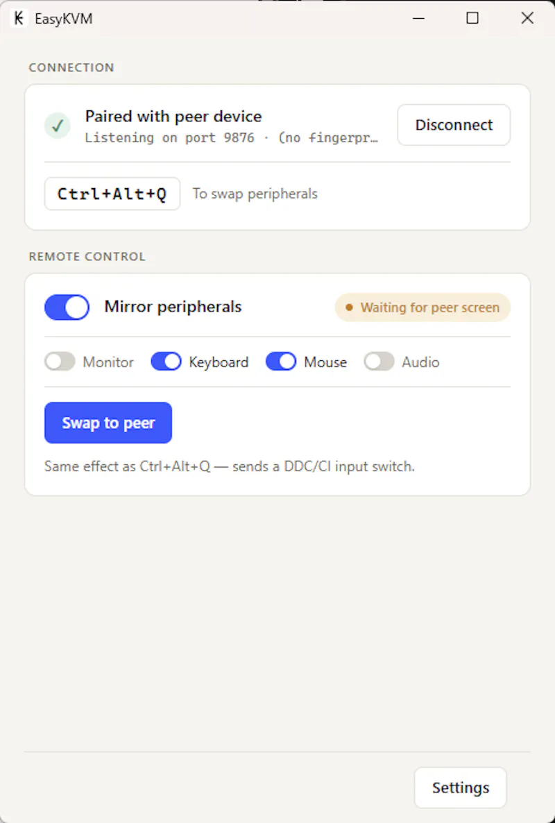 EasyKVM screenshot 3