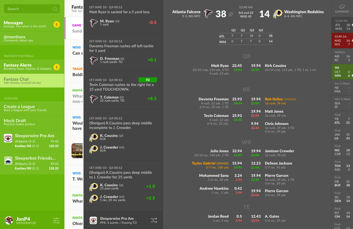 Sleeperbot is a fantasy sports app for fans to follow instant news and  alerts from their favorite teams and players,…