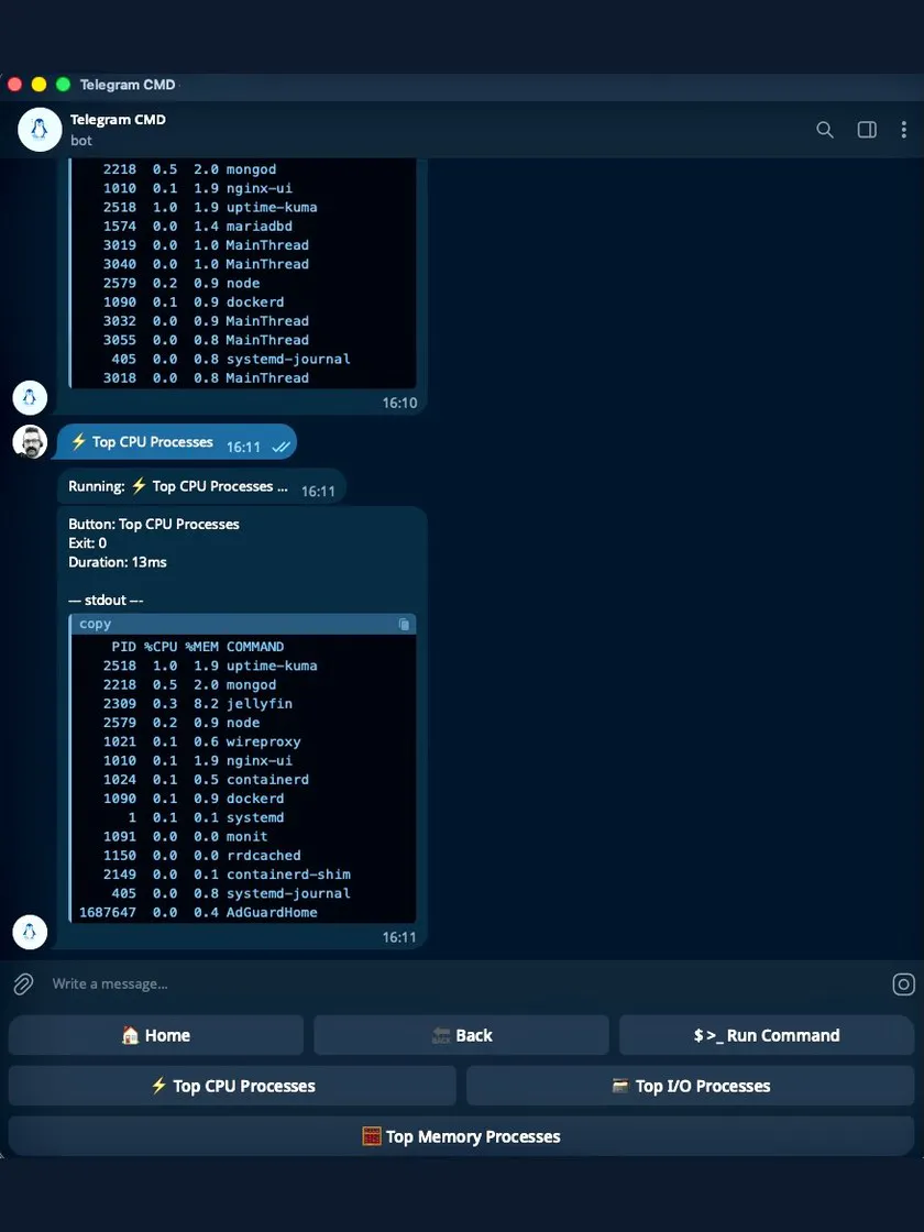 Telegram Commander gallery image