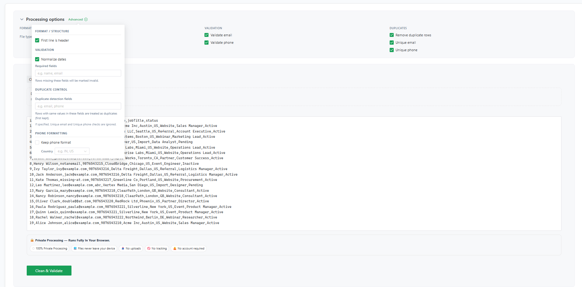 CleanlyLoad - Screenshot 4 showing product features and functionality