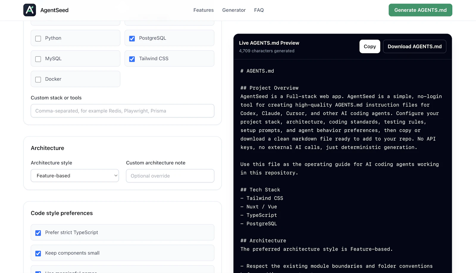 AgentSeed screenshot 2