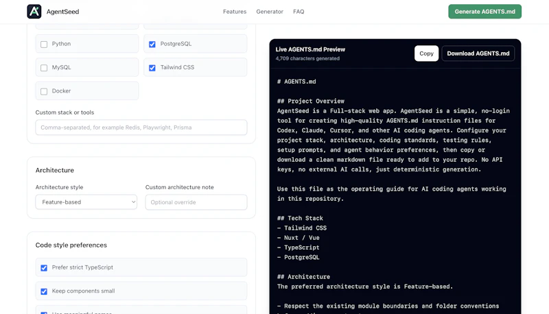 AgentSeed screenshot 2