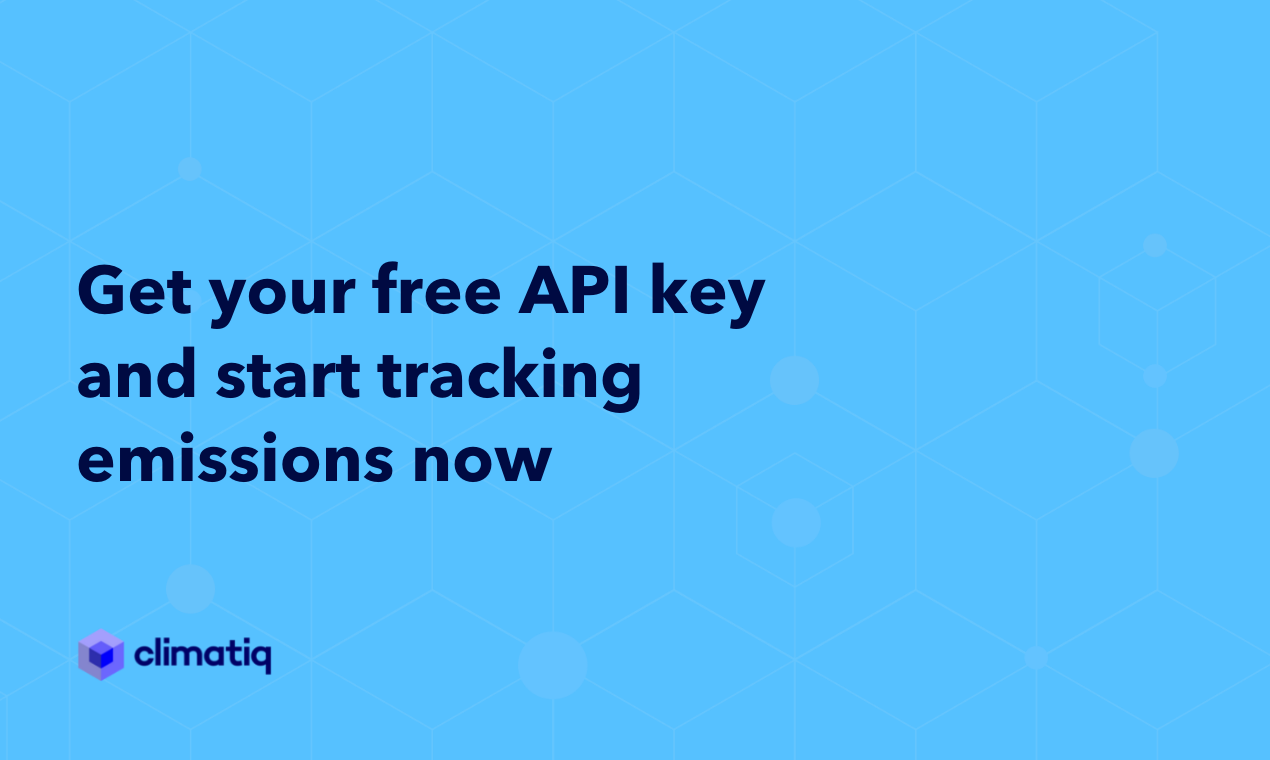 Climatiq Emission Tracking API gallery image