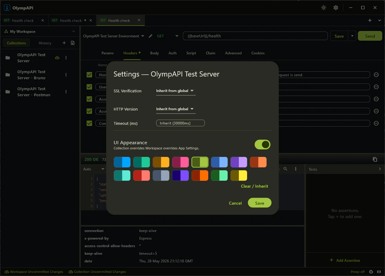 OlympAPI screenshot 3