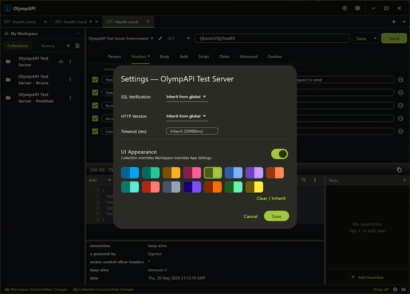 OlympAPI screenshot 4
