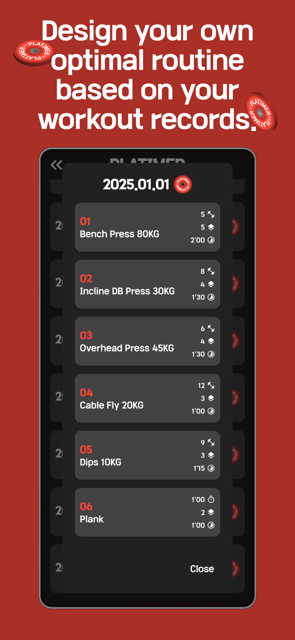 PLATIMER: Customizable Workout Timer - Screenshot 3 showing product features and functionality