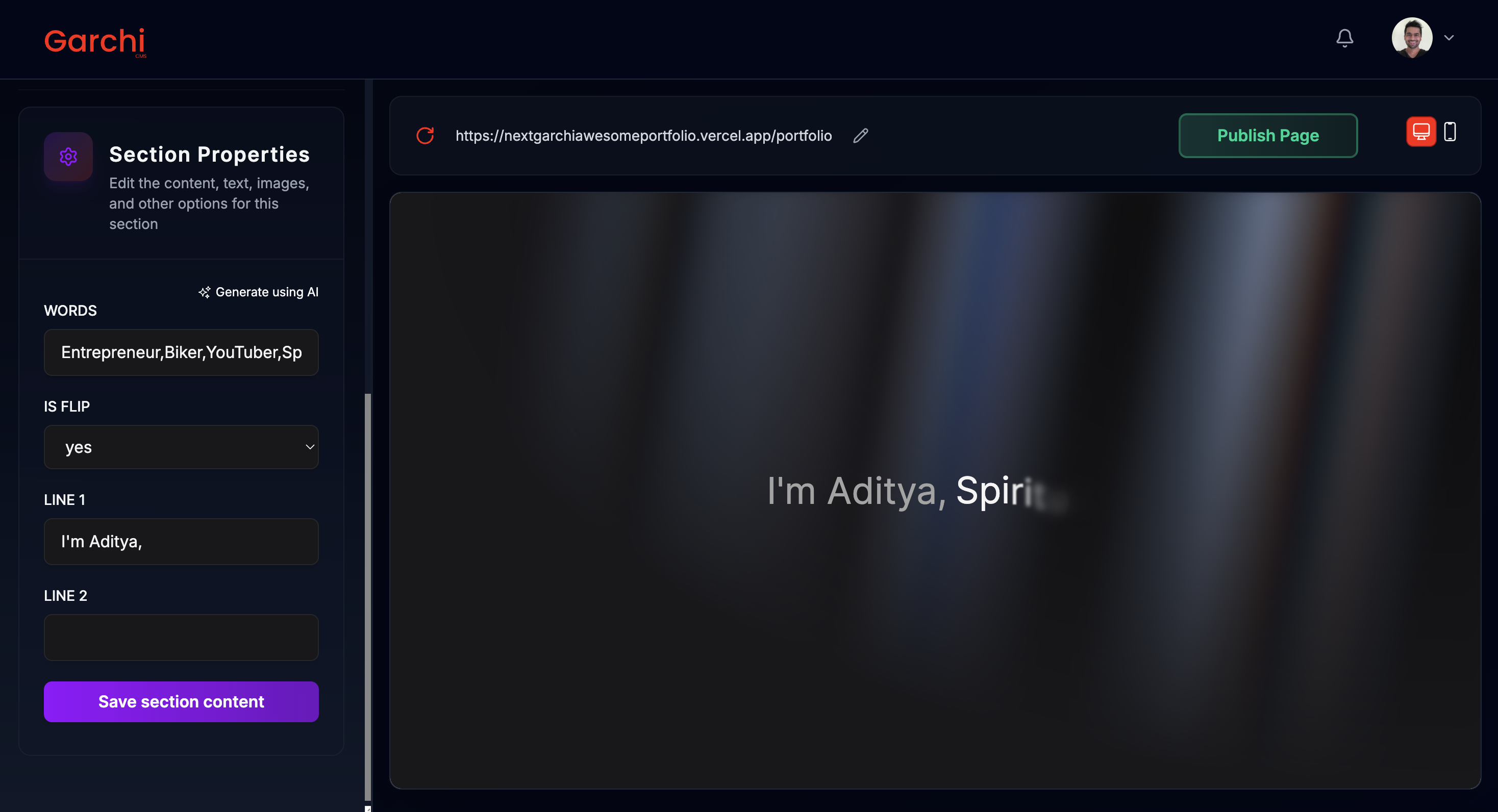 Garchi CMS gallery image