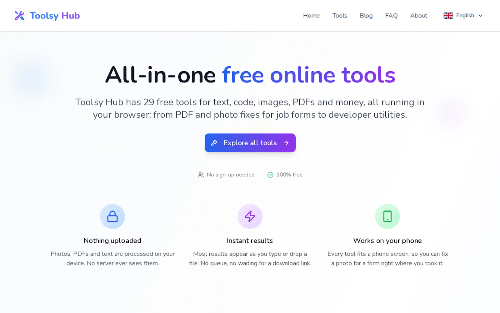 Toolsy Hub screenshot 1
