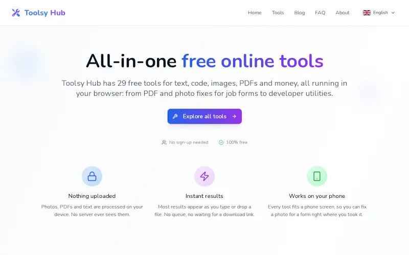 Toolsy Hub screenshot 1
