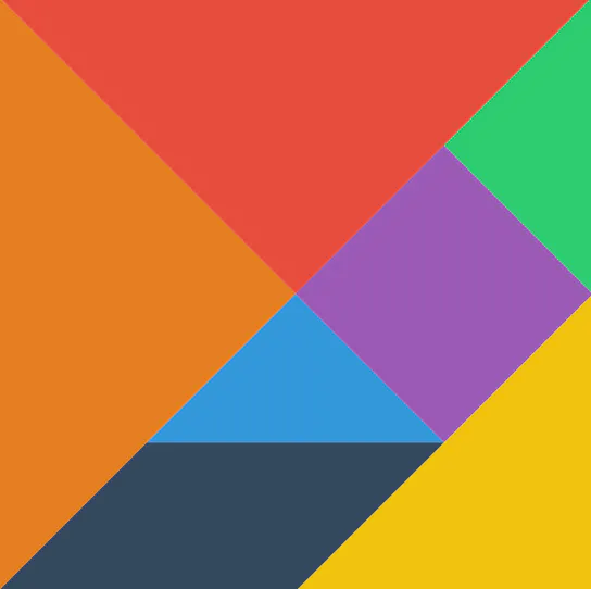 Tangram Puzzle in SVG