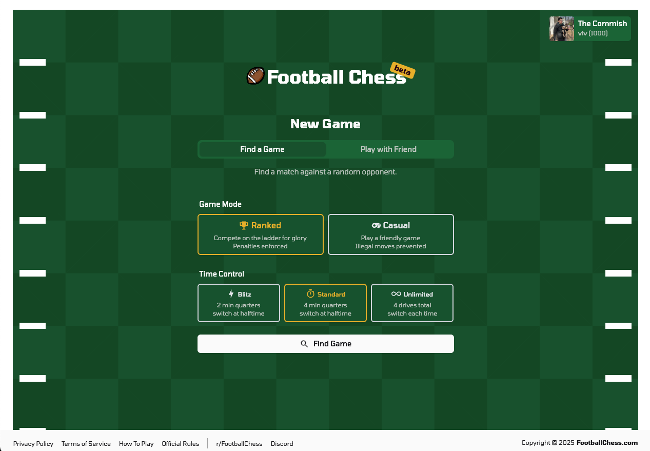 FootballChess.com - 基于转弯的美式足球媒体8