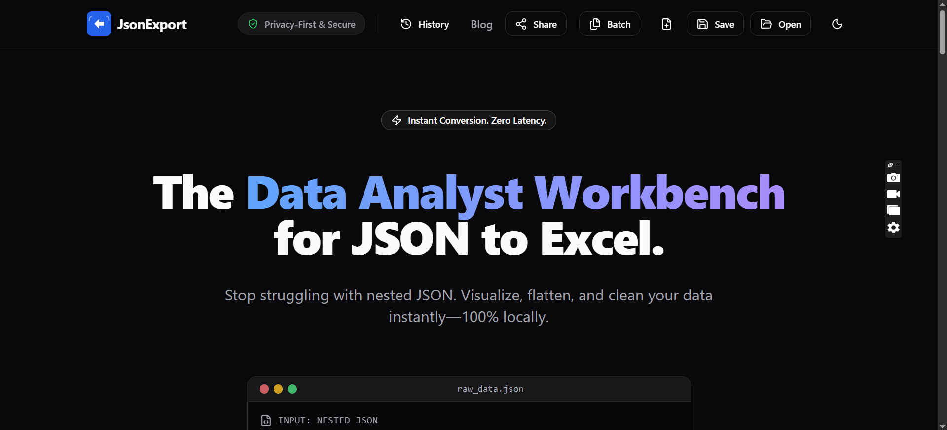 JsonExport gallery image