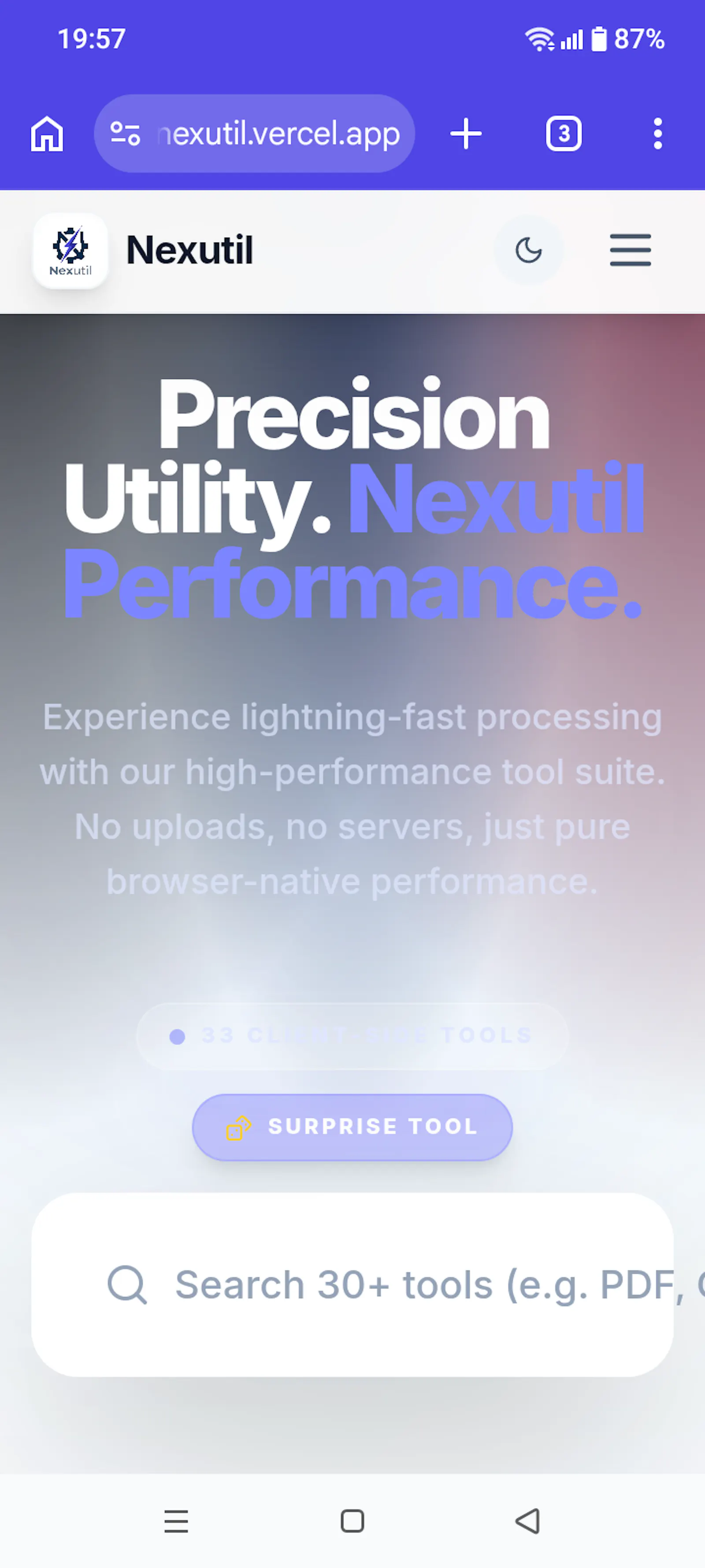 Nexutil screenshot 1