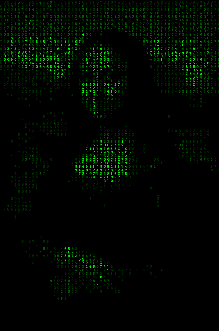 Mídia 5 de Variedade - AI que digitaliza imagens criando um efeito matricial.