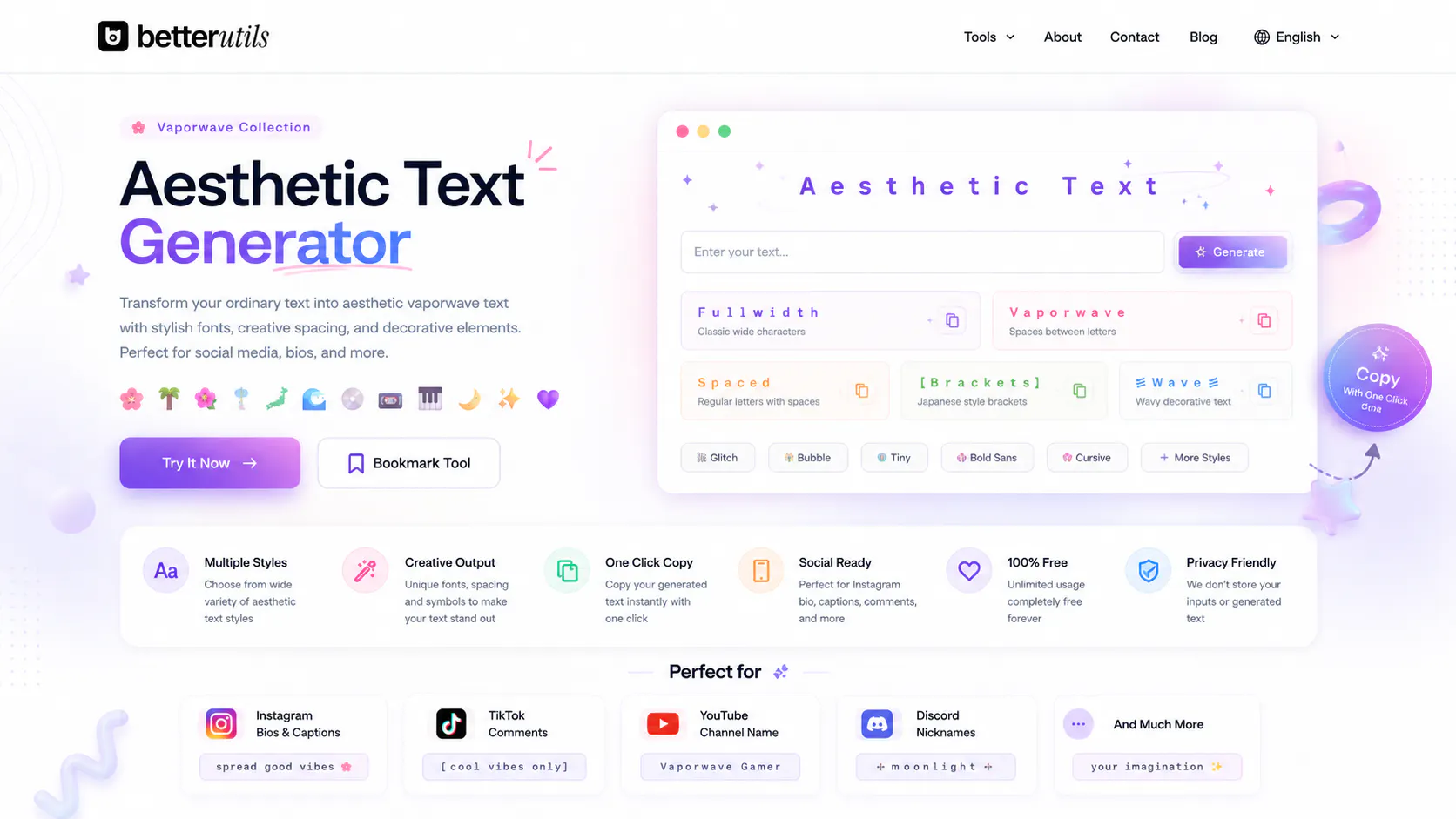 Aesthetic Text Generator gallery image