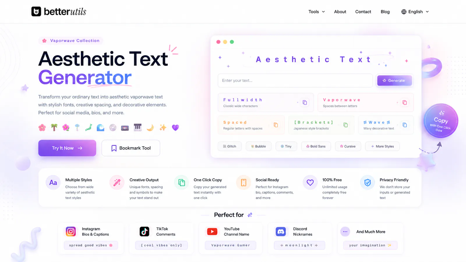 Aesthetic Text Generator screenshot 1