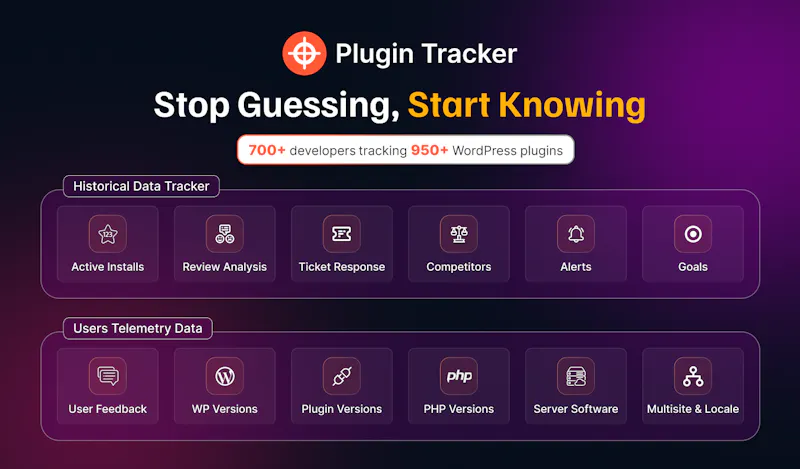PluginTracker screenshot 1