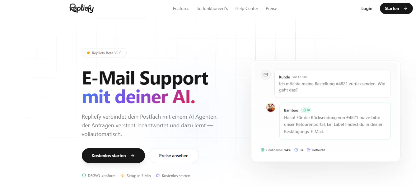Repliefy - Email AI Agent 專案橫幅