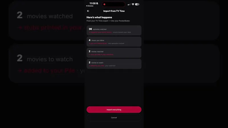 PocketStubs screenshot 1 (video preview)