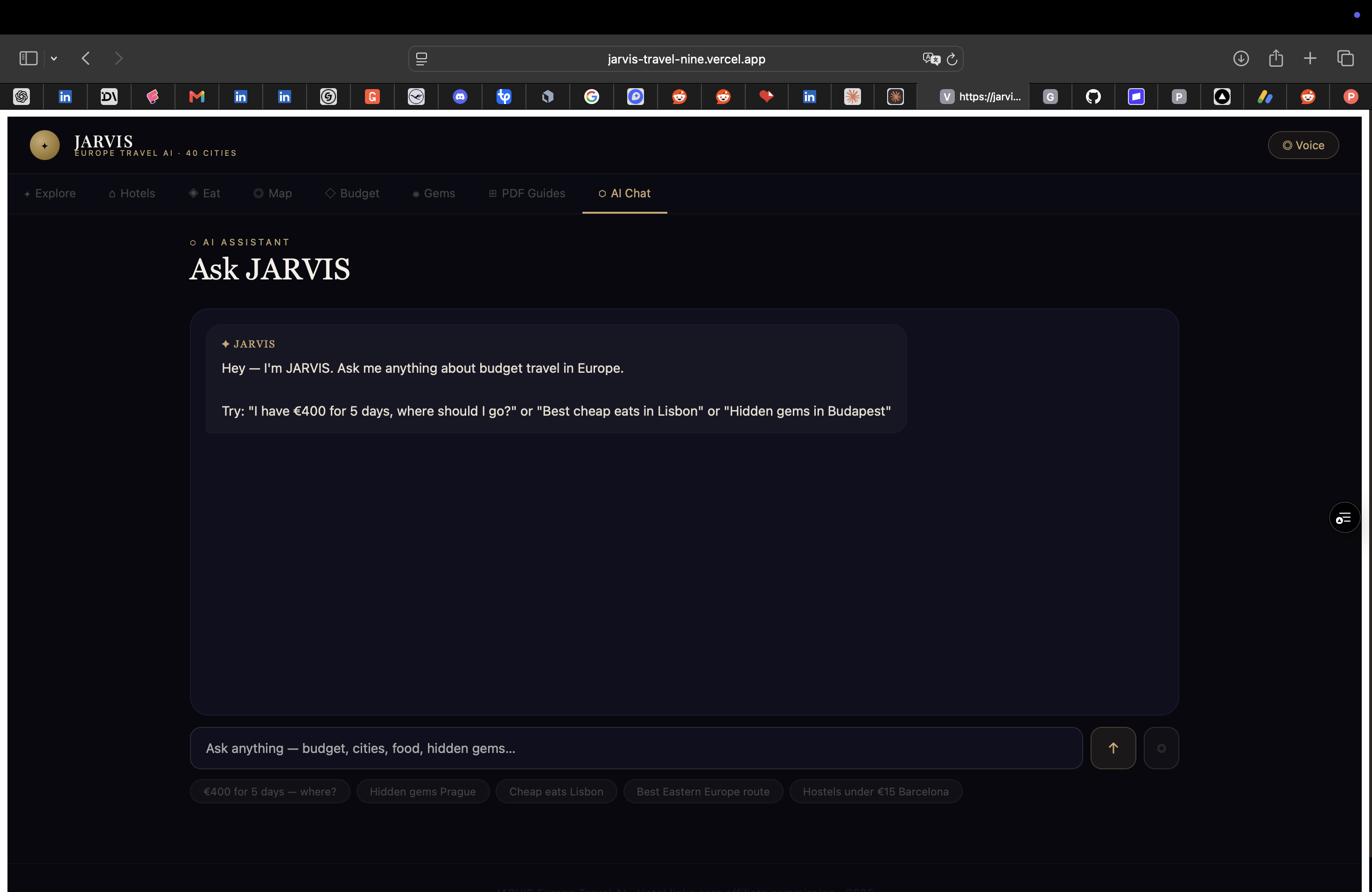 JARVIS Europe Travel AI gallery image