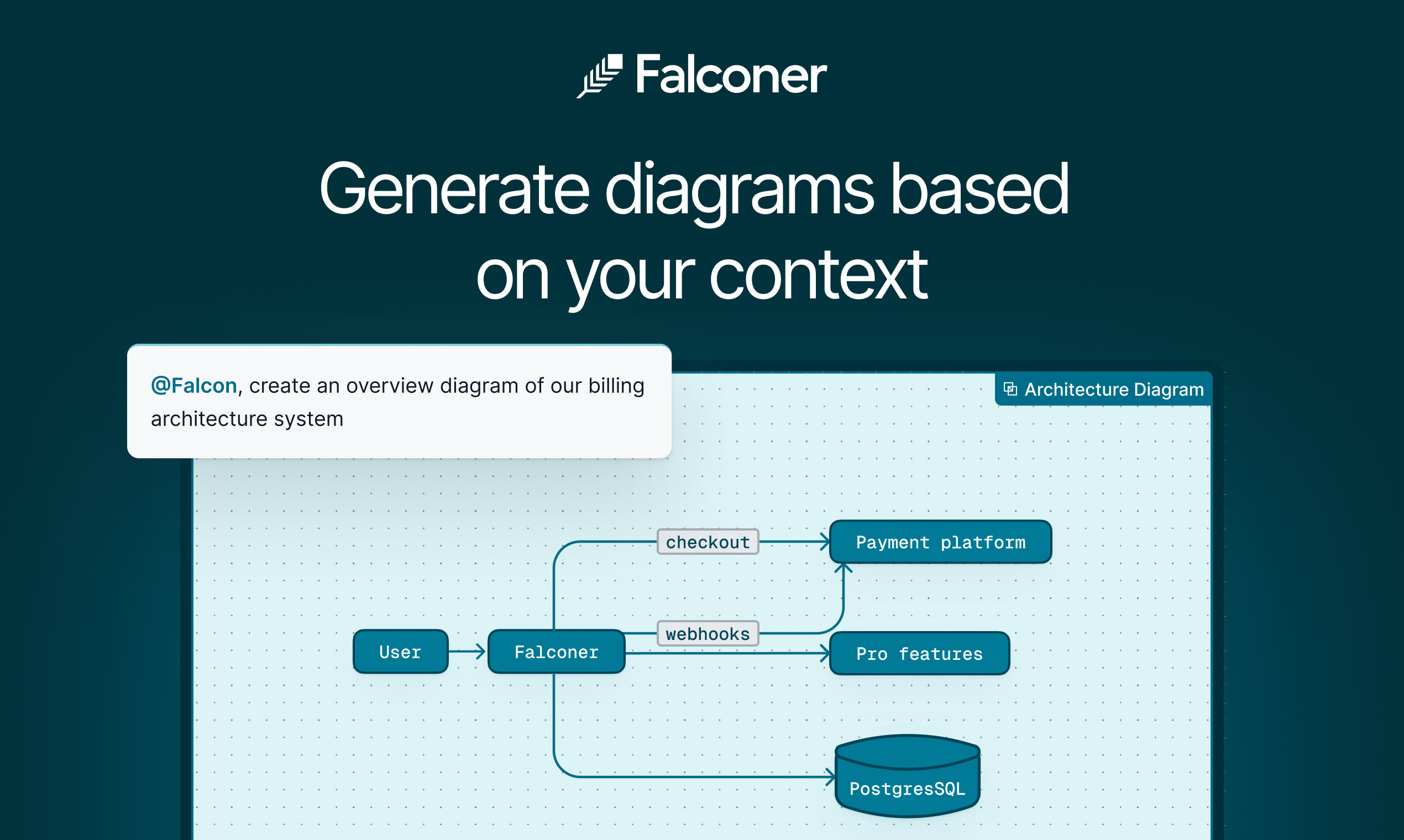 Falconer - Screenshot 4 showing product features and functionality