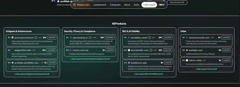 ProductsBid screenshot 3