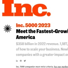 Inc. 5000 list-2023(CSV/PDF) dataset