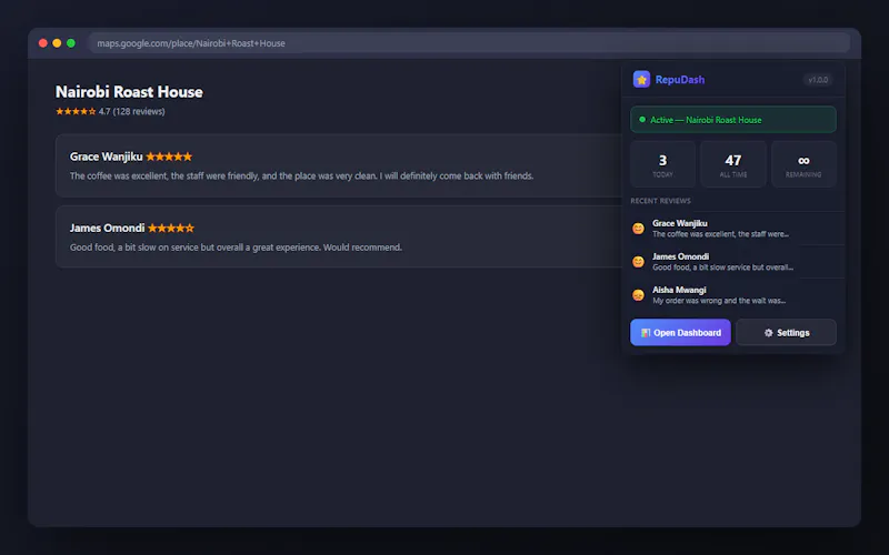 RepuDash screenshot 2