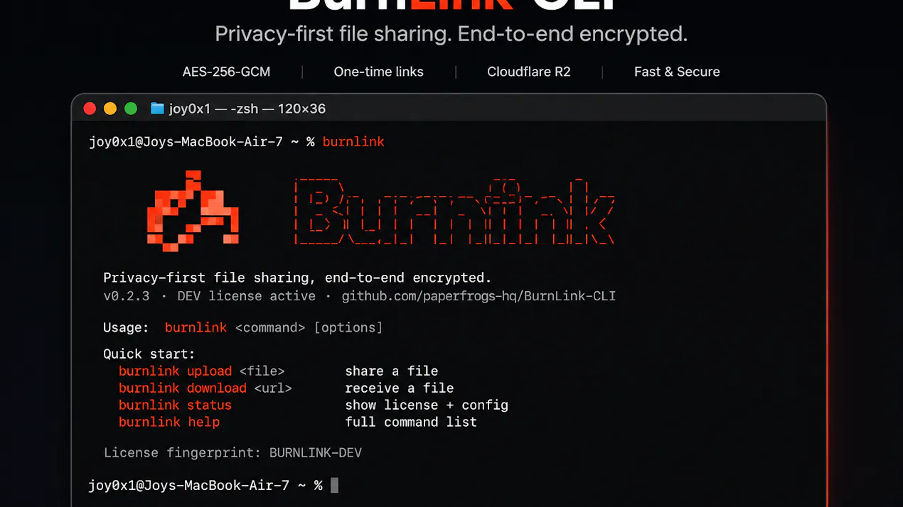 BurnLink CLI product