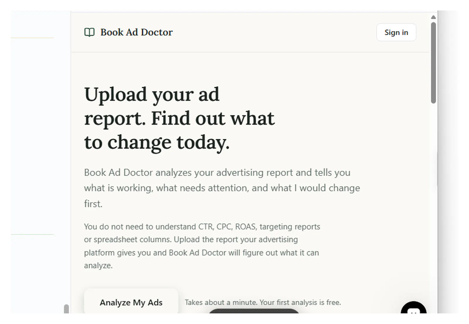 Book Ad Doctor screenshot 1